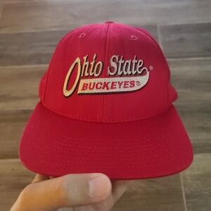 Vintage 90s Autographed Ohio State University Snapback Hat